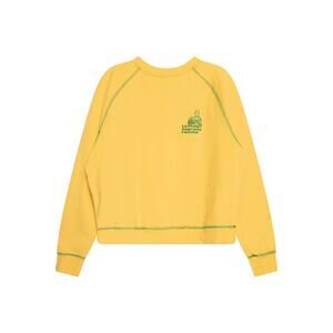 New Made Some Souvenirs Sagrada Familia Tourist Fleece Sweatshirt Yellow Green